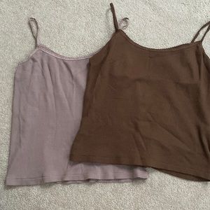 BRANDY MELVILLE TANK TOPS -lace trim